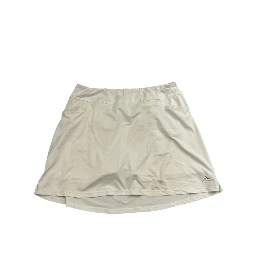 Adidas Golf Skort Womens XL White Excellent Stretch Active Pockets Skirt